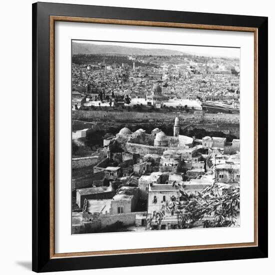 Jerusalem the Holy City, Goal of the Crusaders, Rescued Forever from the Turks, 1917-English Photographer-Framed Photographic Print