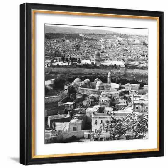 Jerusalem the Holy City, Goal of the Crusaders, Rescued Forever from the Turks, 1917-English Photographer-Framed Photographic Print