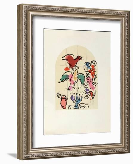 Jerusalem Windows : Asher (Sketch)-Marc Chagall-Framed Collectable Print