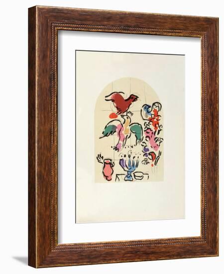 Jerusalem Windows : Asher (Sketch)-Marc Chagall-Framed Collectable Print