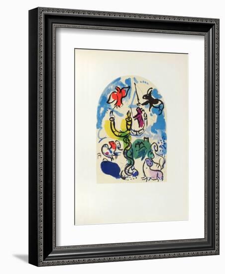 Jerusalem Windows : Dan (Sketch)-Marc Chagall-Framed Collectable Print