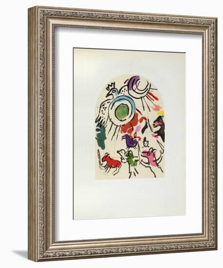 Jerusalem Windows : Gad (Sketch)-Marc Chagall-Framed Collectable Print