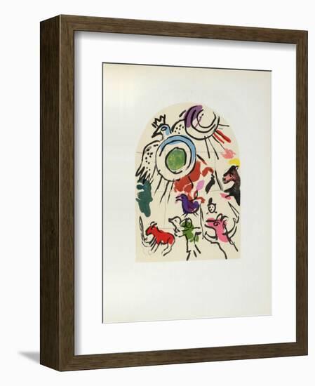 Jerusalem Windows : Gad (Sketch)-Marc Chagall-Framed Collectable Print