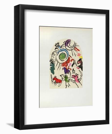 Jerusalem Windows : Gad (Sketch)-Marc Chagall-Framed Collectable Print