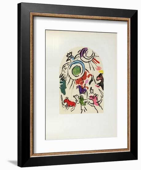 Jerusalem Windows : Gad (Sketch)-Marc Chagall-Framed Collectable Print