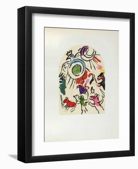 Jerusalem Windows : Gad (Sketch)-Marc Chagall-Framed Collectable Print