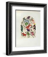 Jerusalem Windows : Gad (Sketch)-Marc Chagall-Framed Collectable Print