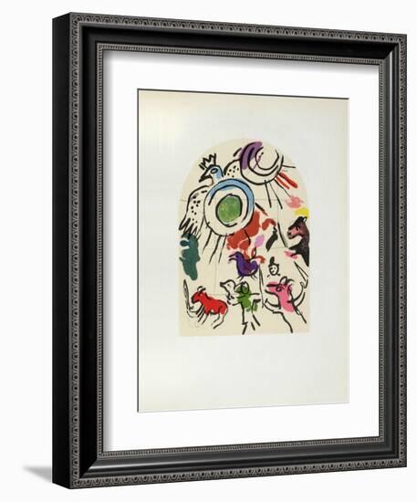 Jerusalem Windows : Gad (Sketch)-Marc Chagall-Framed Collectable Print