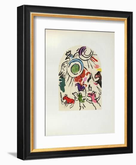 Jerusalem Windows : Gad (Sketch)-Marc Chagall-Framed Collectable Print