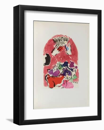 Jerusalem Windows : Juda (Sketch)-Marc Chagall-Framed Collectable Print