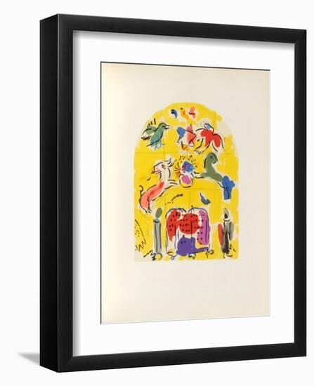 Jerusalem Windows : Levi (Sketch)-Marc Chagall-Framed Collectable Print