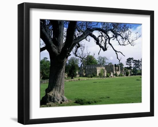 Jervaux Abbey Near Masham, North Yorkshire, Yorkshire, England, United Kingdom-Kathy Collins-Framed Photographic Print