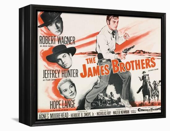 Jesse James, 1957, "The True Story of Jesse James" Directed by Nicholas Ray-null-Framed Premier Image Canvas