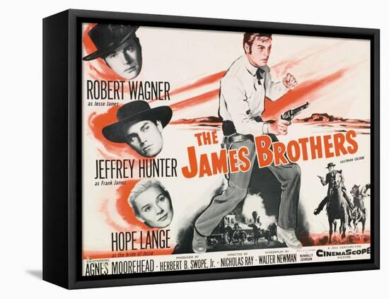 Jesse James, 1957, "The True Story of Jesse James" Directed by Nicholas Ray-null-Framed Premier Image Canvas