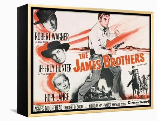 Jesse James, 1957, "The True Story of Jesse James" Directed by Nicholas Ray-null-Framed Premier Image Canvas