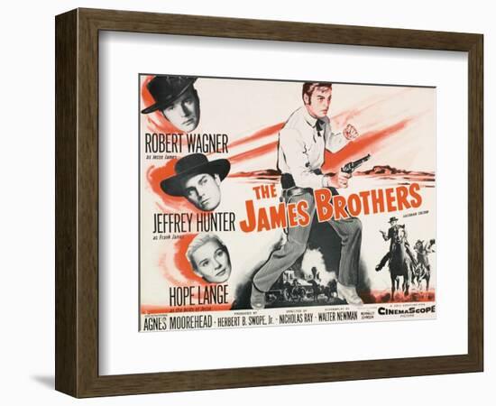 Jesse James, 1957, "The True Story of Jesse James" Directed by Nicholas Ray-null-Framed Giclee Print