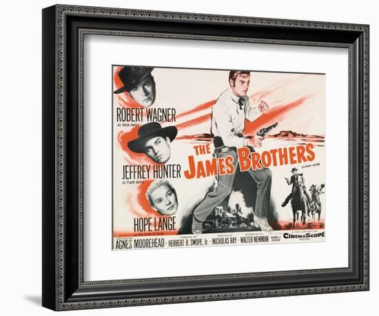 Jesse James, 1957, "The True Story of Jesse James" Directed by Nicholas Ray-null-Framed Giclee Print