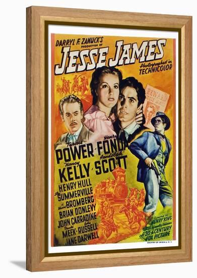 Jesse James-null-Framed Stretched Canvas