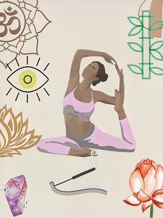 Yoga Pose 4' Art Print - Jesse Keith