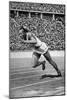 Jesse Owens at the Start of the 200 Metres at the Berlin Olympic Games, 1936-null-Mounted Giclee Print