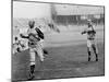 Jesse Owens Beating Baseball Player George Case in 100-Yard Dash in 1946-null-Mounted Photo