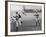 Jesse Owens Beating Baseball Player George Case in 100-Yard Dash in 1946-null-Framed Photo