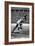 Jesse Owens Setting the 200 Meter Olympic Record at the Olympics in Berlin, Germany, 1936-null-Framed Premium Giclee Print