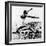 Jesse Owens, Winner of 4 Gold Medals at 1936 Olympics in Berlin-null-Framed Photo