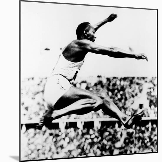 Jesse Owens, Winner of 4 Gold Medals at 1936 Olympics in Berlin-null-Mounted Photo