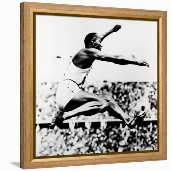 Jesse Owens, Winner of 4 Gold Medals at 1936 Olympics in Berlin-null-Framed Stretched Canvas