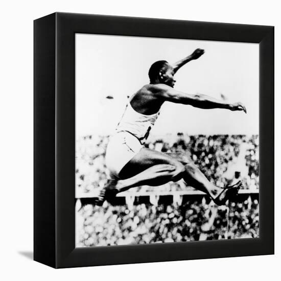 Jesse Owens, Winner of 4 Gold Medals at 1936 Olympics in Berlin-null-Framed Stretched Canvas