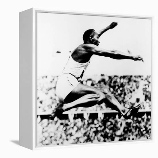 Jesse Owens, Winner of 4 Gold Medals at 1936 Olympics in Berlin-null-Framed Stretched Canvas