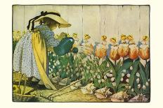 Flowers Being Watered - Mary, Mary-Jesse Willcox Smith-Art Print