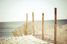 Wooden Beach Fence-Jessica Reiss-Mounted Photographic Print