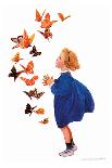 The Butterflies-Jessie Willcox-Smith-Art Print
