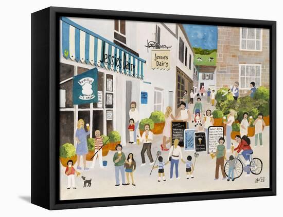 Jessies Dairy in Mousehole-Judy Joel-Framed Premier Image Canvas