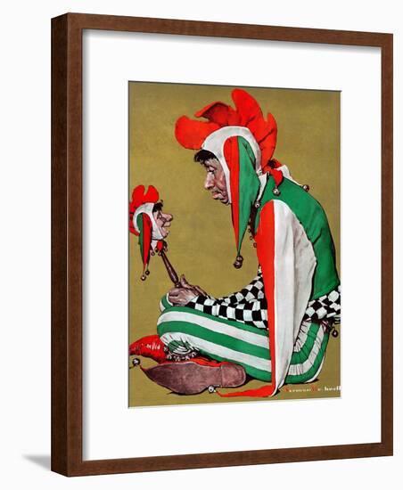 "Jester", February 11,1939-Norman Rockwell-Framed Giclee Print