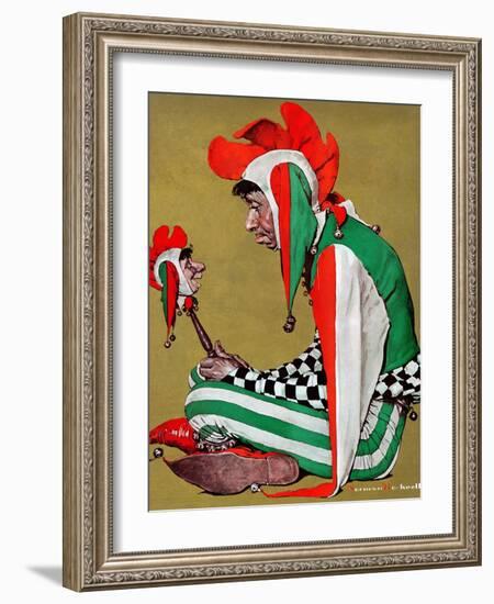 "Jester", February 11,1939-Norman Rockwell-Framed Giclee Print