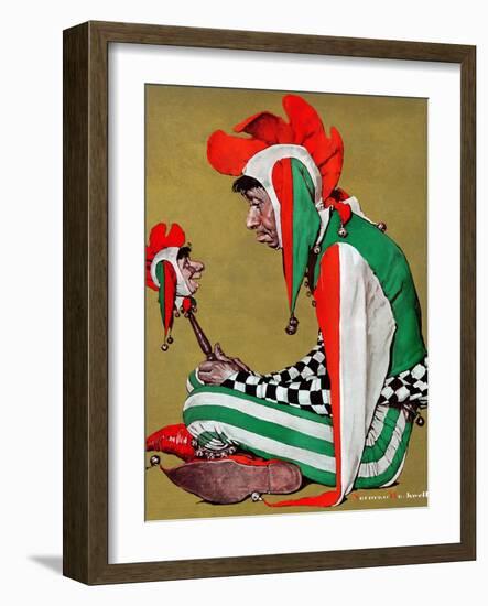 "Jester", February 11,1939-Norman Rockwell-Framed Giclee Print