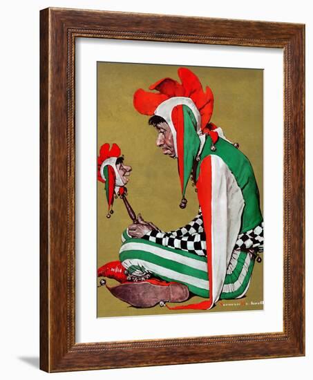 "Jester", February 11,1939-Norman Rockwell-Framed Giclee Print