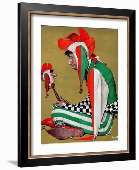 "Jester", February 11,1939-Norman Rockwell-Framed Giclee Print