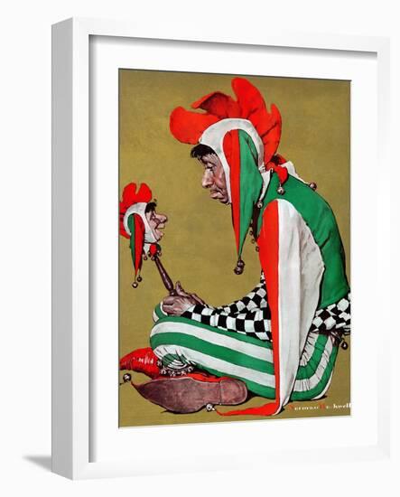 "Jester", February 11,1939-Norman Rockwell-Framed Giclee Print