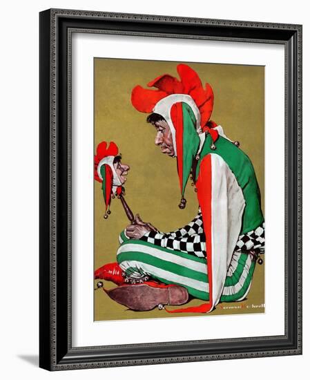 "Jester", February 11,1939-Norman Rockwell-Framed Giclee Print