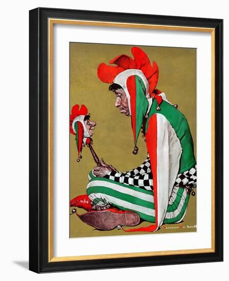 "Jester", February 11,1939-Norman Rockwell-Framed Giclee Print