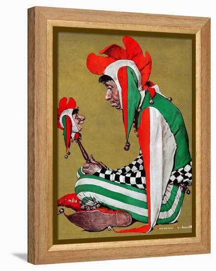 "Jester", February 11,1939-Norman Rockwell-Framed Premier Image Canvas