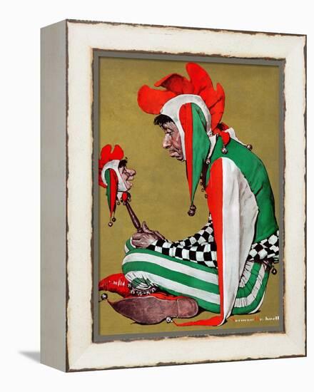 "Jester", February 11,1939-Norman Rockwell-Framed Premier Image Canvas