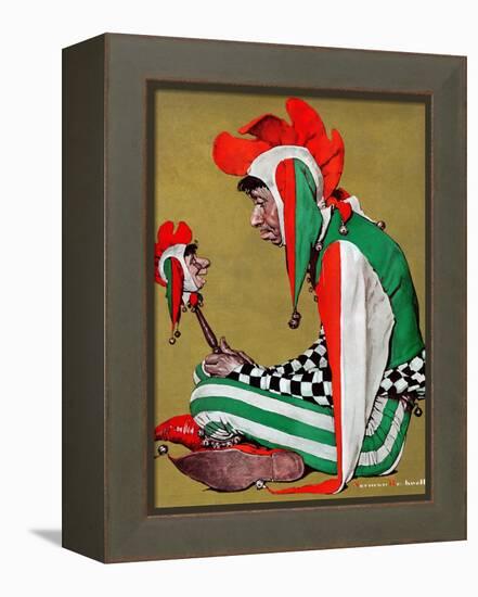 "Jester", February 11,1939-Norman Rockwell-Framed Premier Image Canvas