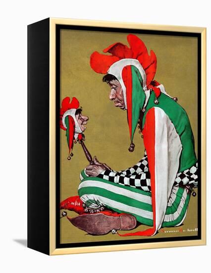 "Jester", February 11,1939-Norman Rockwell-Framed Premier Image Canvas