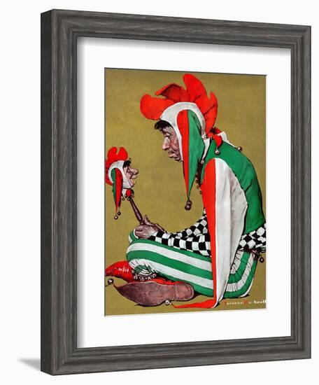 "Jester", February 11,1939-Norman Rockwell-Framed Giclee Print