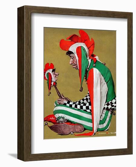 "Jester", February 11,1939-Norman Rockwell-Framed Giclee Print